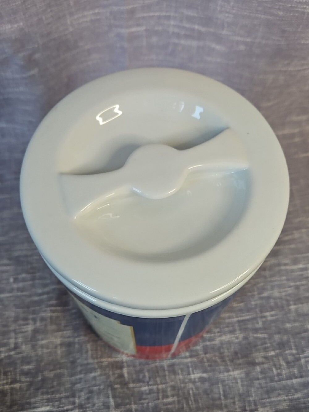 1997 Quaker Oats 120th Anniversary Ceramic Cookie Jar Canister w/ Lid - Picture 7 of 12